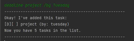 Deadline example
