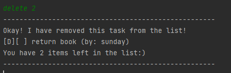 Delete example
